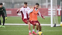 Trigoria, ripresa degli allenamenti dopo il pareggio di Bologna – FOTO GALLERY