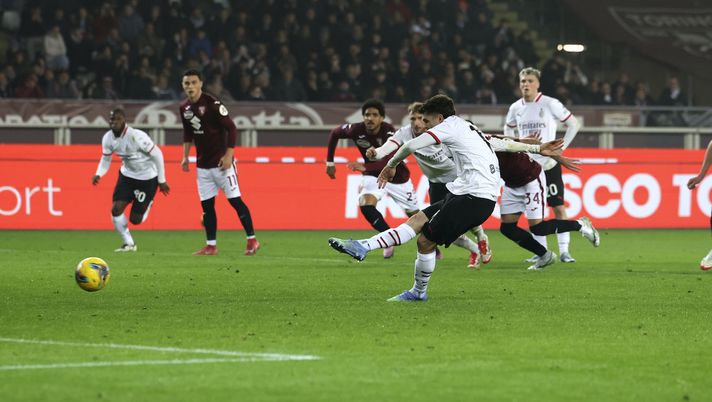rigore sbagliato Christian Pulisic AC Milan Torino-Milan 2-1 Serie A 2024-2025