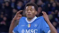 Napoli-Atalanta, Neres on fire! Il brasiliano balla insieme a Lang – VIDEO