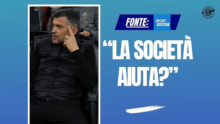 Milan, Pellegatti: 'C'è un dato tremendo. La società ha aiutato Conceicao?'