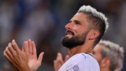 Roma-Milan 0-1, Giroud sblocca il risultato su calcio di rigore