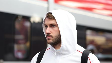 BOLOGNA, ITALY - FEBRUARY 26: Santiago Gimenez of AC Milan leaves from Milan railway station for Bologna railway station on February 26, 2025 in Bologna, Italy. (Photo by Claudio Villa/AC Milan via Getty Images) Roma Milan ChatGPT