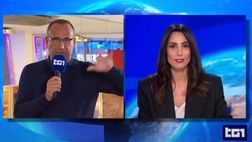 Conti spiazza Giorgia Cardinaletti al TG1: “Vieni a condurre la serata finale del Festival?”
