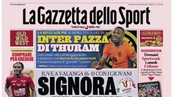 LA PRIMA PAGINA DELLA GAZZETTA DELLO SPORT: “Juve a valanga con i giovani”