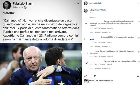 “Mai chiesto di andare via”. Arriva il like di Calhanoglu alle parole di Marotta- immagine 2