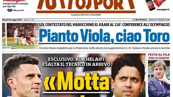 prima pagina tuttosport oggi