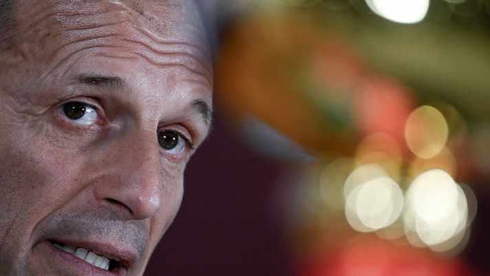 ROME, ITALY - MAY 14: Massimiliano Allegri of Juventus during the Coppa Italia press conference before the match with Atalanta on May 14, 2024 in Rome, Italy.  (Photo by Daniele Badolato - Juventus FC/Juventus FC via Getty Images)  Allegri
