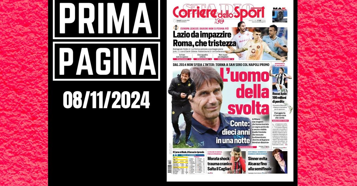 Prima pagina Corriere dello Sport: “Conte l’uomo della svolta”