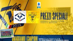 Verona-Lecce, biglietti a prezzi speciali