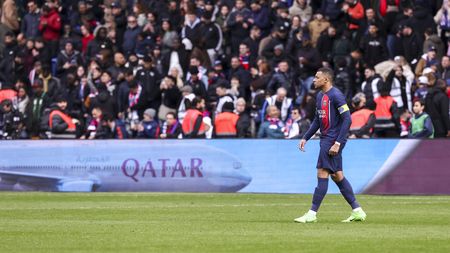 PARIS, FRANCE - MARCH 10: Kylian Mbappe #7 of Paris Saint-Germain looks on during the Ligue 1 Uber Eats match between Paris Saint-Germain and Stade de Reims at Parc des Princes on March 10, 2024 in Paris, France.(Photo by Catherine Steenkeste/Getty Images for Qatar Airways)