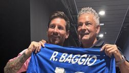 FOTO – Messi incontra Baggio: “Sei un crack e una leggenda del calcio”