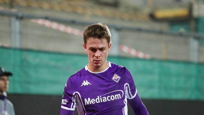 GERMOGLI PH: 11 DICEMBRE 2025 FIRENZE STADIO ARTEMIO FRANCHI CONFERENCE LEAGUE FIORENTINA VS DINAMO KIEV NELLA FOTO NICOLUSSI CAVIGLIA CorSport: “Ancora 3-5-2. Nicolussi vince il ballottaggio con Fagioli?” - immagine 1