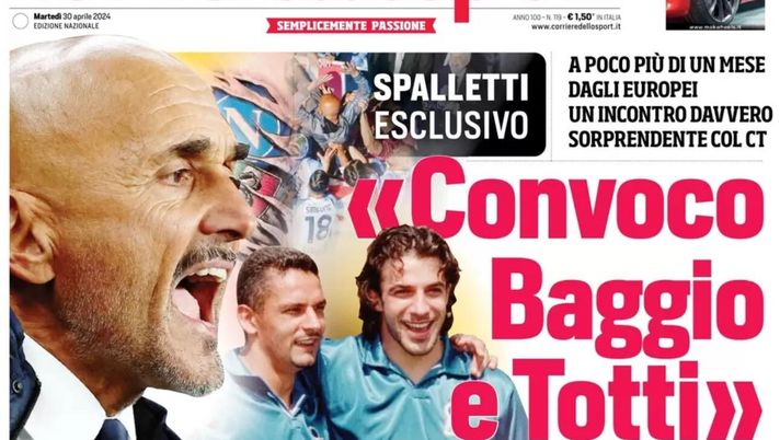 prima pagina corriere dello sport oggi