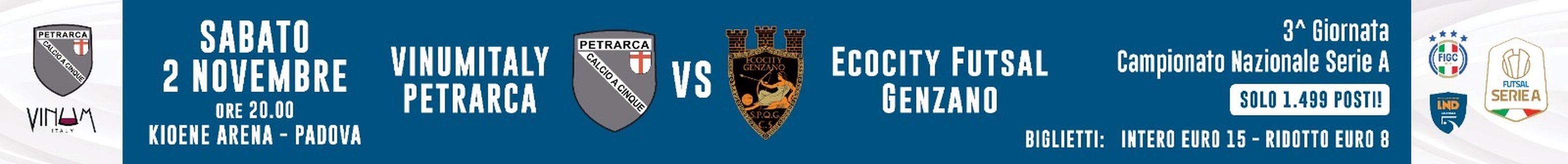 Vinumitaly Petrarca, ufficiale: la partita contro il Genzano di Ricardinho alla Kioene- immagine 2
