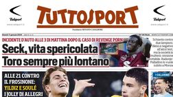 LA PRIMA PAGINA di TUTTOSPORT: “Osimhen-Kvara: che bufera!”