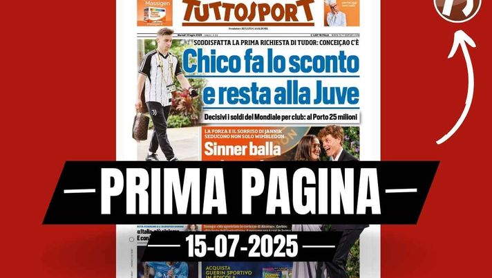 Prima pagina Tuttosport: 'Modric esalta il Milan: 'Che grandi sfide!''