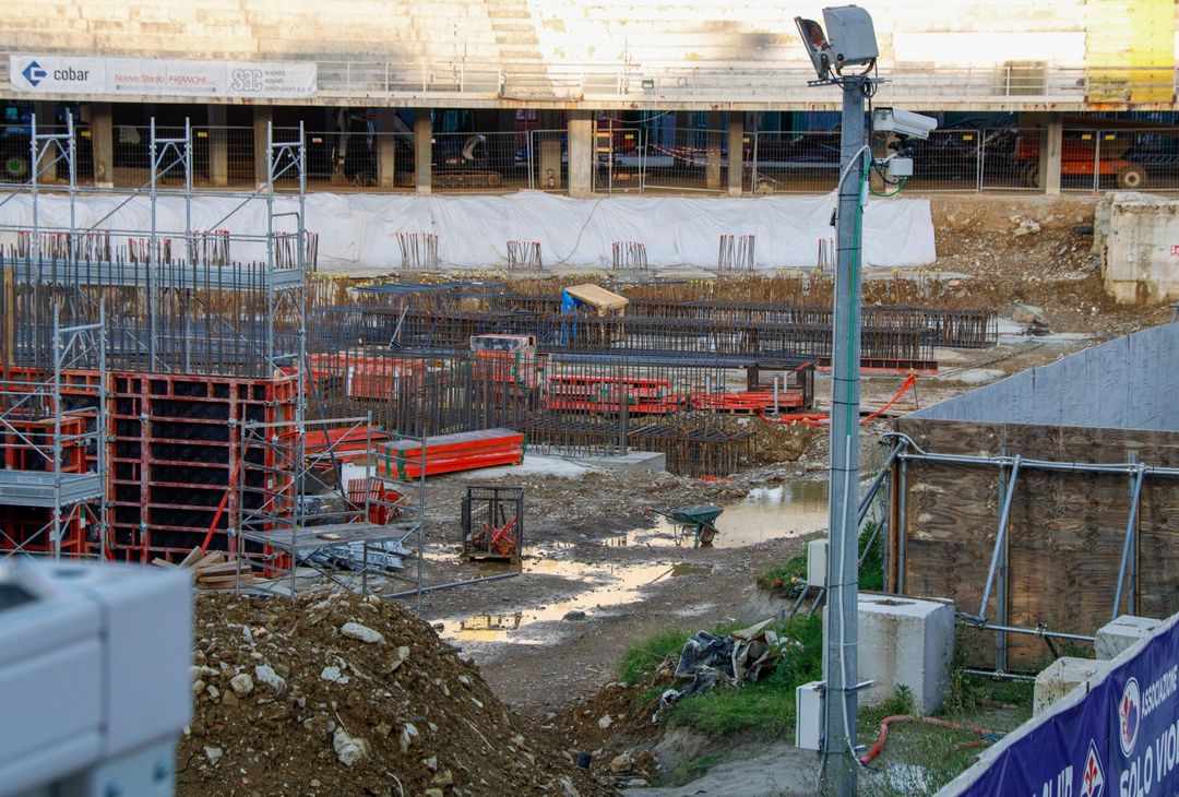 GALLERY VN – Lo stato dei cantieri al Franchi in Curva Fiesole e Maratona - immagine 10