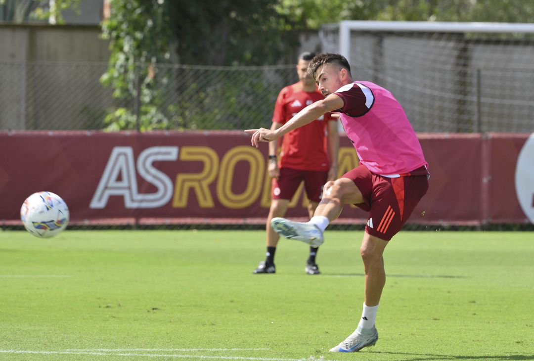 Roma, allenamento a Trigoria senza i nazionali – FOTO GALLERY - immagine 21