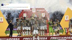La Juve vince la Coppa Italia, arrivano i complimenti dell’Inter su X
