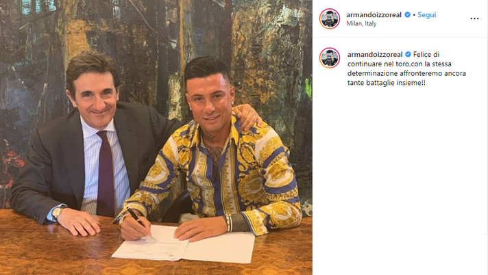 UFFICIALE – Torino, Izzo rinnova fino al 2024: “Felice di continuare insieme” UFFICIALE – Torino, Izzo rinnova fino al 2024: “Felice di continuare insieme” - immagine 1