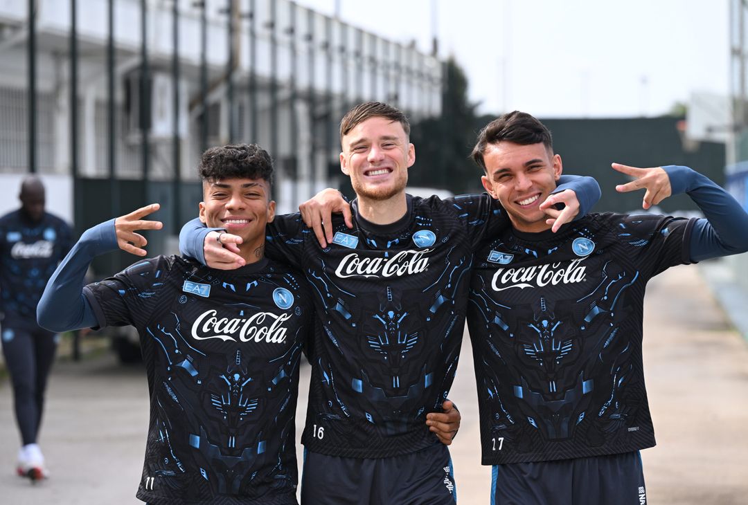 Le immagini dell'allenamento degli azzurri a Castel Volturno