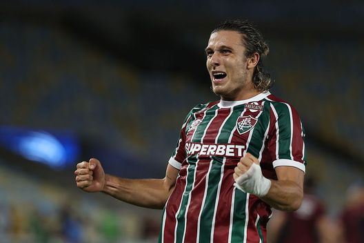 Rio de Janeiro, Brasile - 27 novembre 2025: Agustín Canobbio esulta dopo aver segnato contro il San Paolo. (Foto di Wagner Meier/Getty Images) Fluminense 6-0 São Paulo: peggior sconfitta negli ultimi 24 anni per gli ospiti- immagine 2