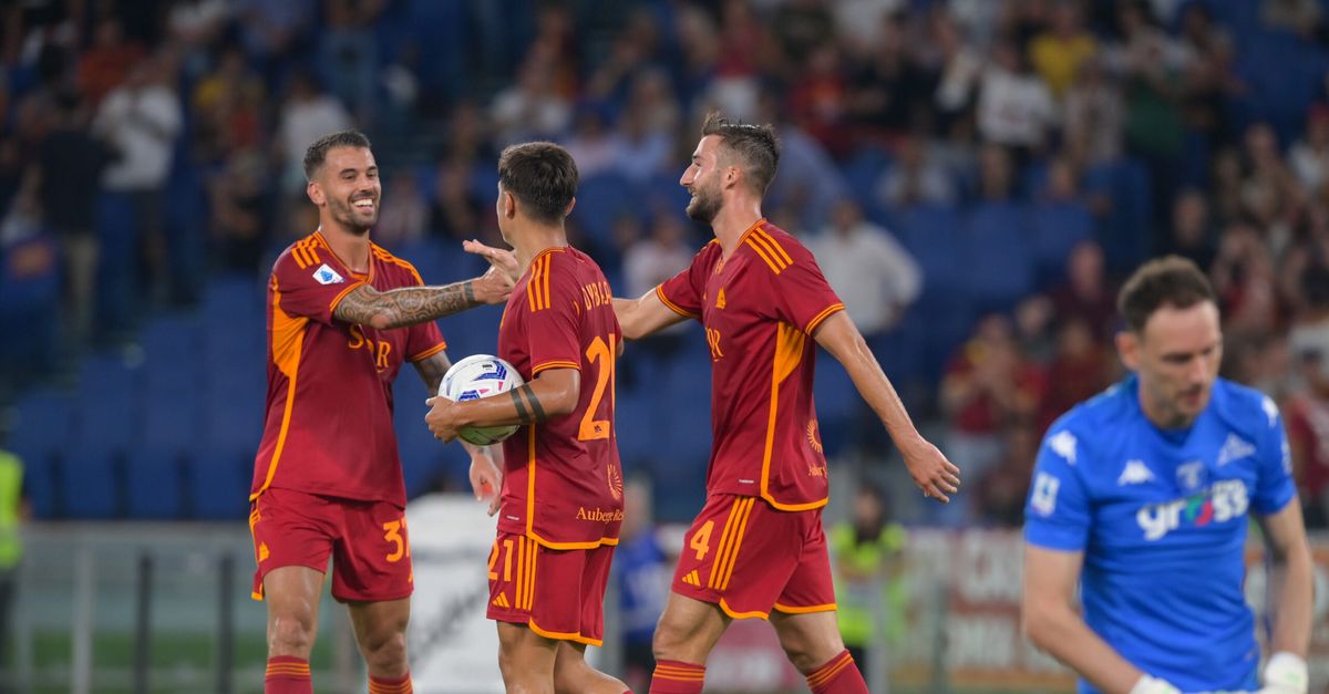 Roma-Empoli 7-0: Olimpico in estasi. Primi tre punti per Mourinho -   - Ultime notizie As Roma calcio – Interviste, foto e video