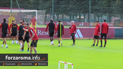 VIDEO – Roma, la rifinitura alla vigilia della sfida contro lo Slavia Praga