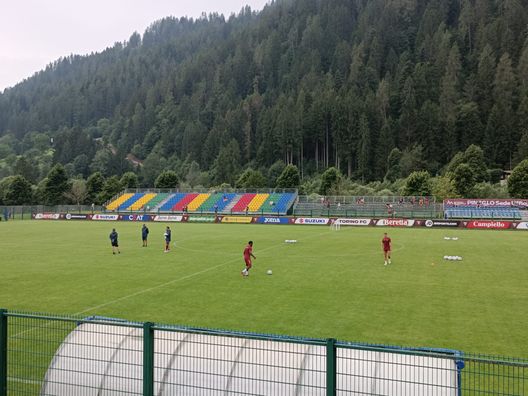 L’allenamento mattutino a Pinzolo: presente regolarmente Pellegri- immagine 7