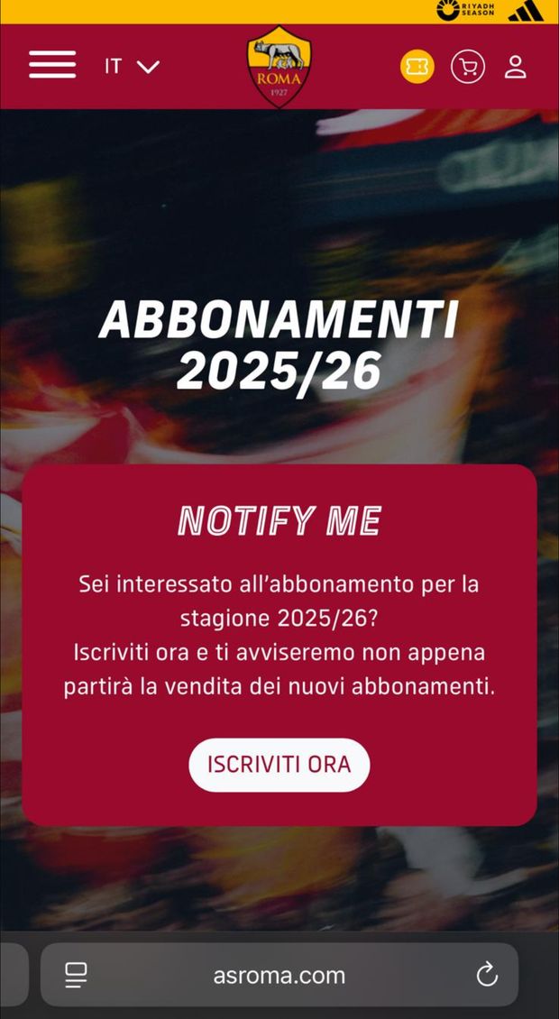 Roma, presto la nuova campagna abbonamenti: “Un amore che potrete rinnovare”- immagine 2