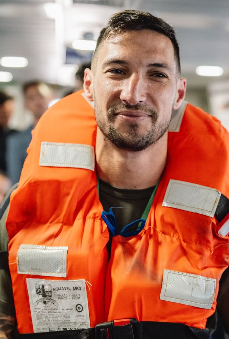 La festa scudetto a bordo dell'aliscafo