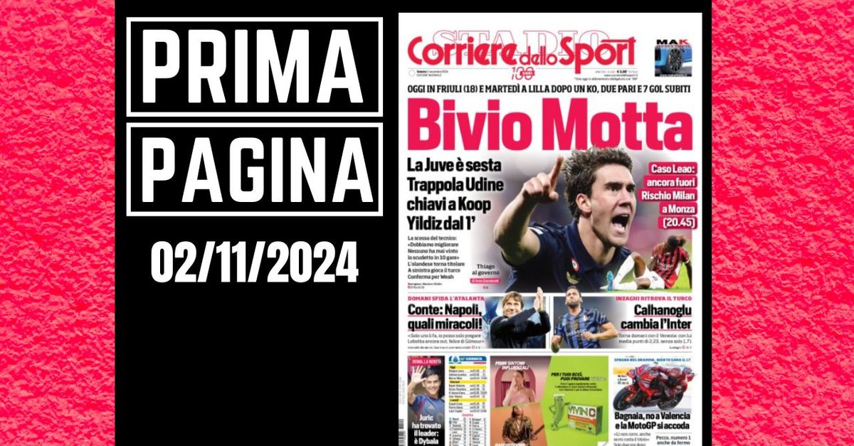 Prima pagina Corriere dello Sport: caso Leao. Rischio Milan a Monza