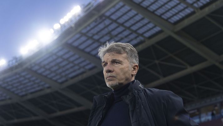 TURIN, ITALY - FEBRUARY 15: Marco Baroni Head Coach of Torino FC reacts during the Serie A match between Torino FC and Bologna FC 1909 at Stadio Olimpico di Torino on February 15, 2026 in Turin, Italy. (Photo by Stefano Guidi - Torino FC/Torino FC 1906 via Getty Images) Baroni, a Genova uno snodo fondamentale: serve un segnale di reazione - immagine 1