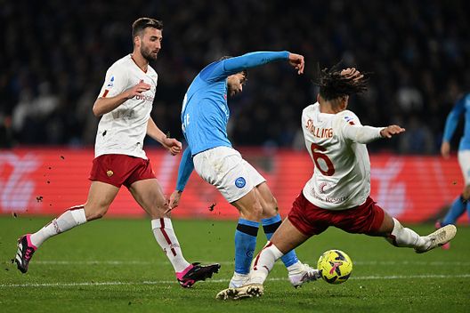 Giovanni Simeone dell'SSC Napoli segna il gol del 2-1 durante la partita di Serie A tra SSC Napoli e AS Roma allo Stadio Diego Armando Maradona il 29 gennaio 2023 a Napoli Giovanni Simeone, l’elogio del gregario- immagine 3