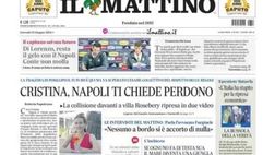 PRIMA PAGINA IL MATTINO OGGI: “Di Lorenzo, resta il gelo con il Napoli. Conte non molla”