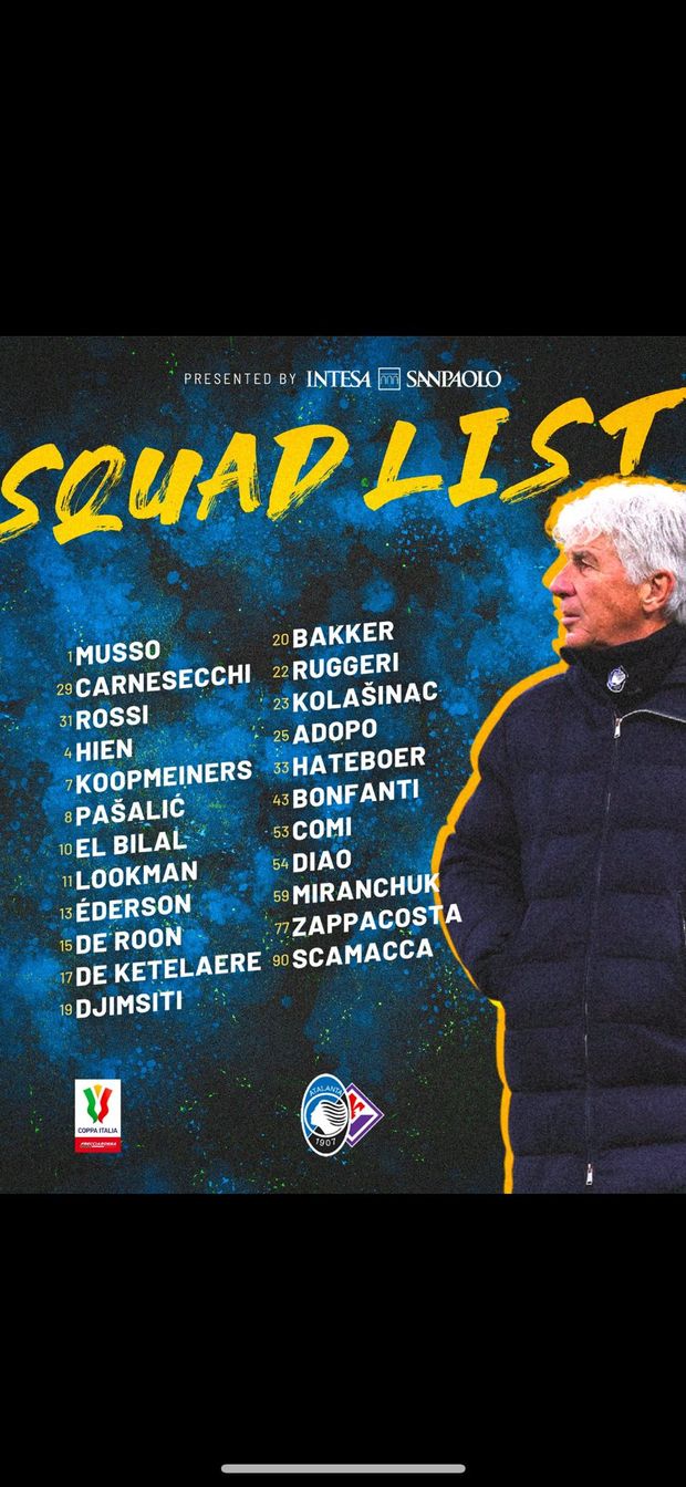 Atalanta, ecco i convocati di Gasperini: la decisione su Scalvini e non solo- immagine 2
