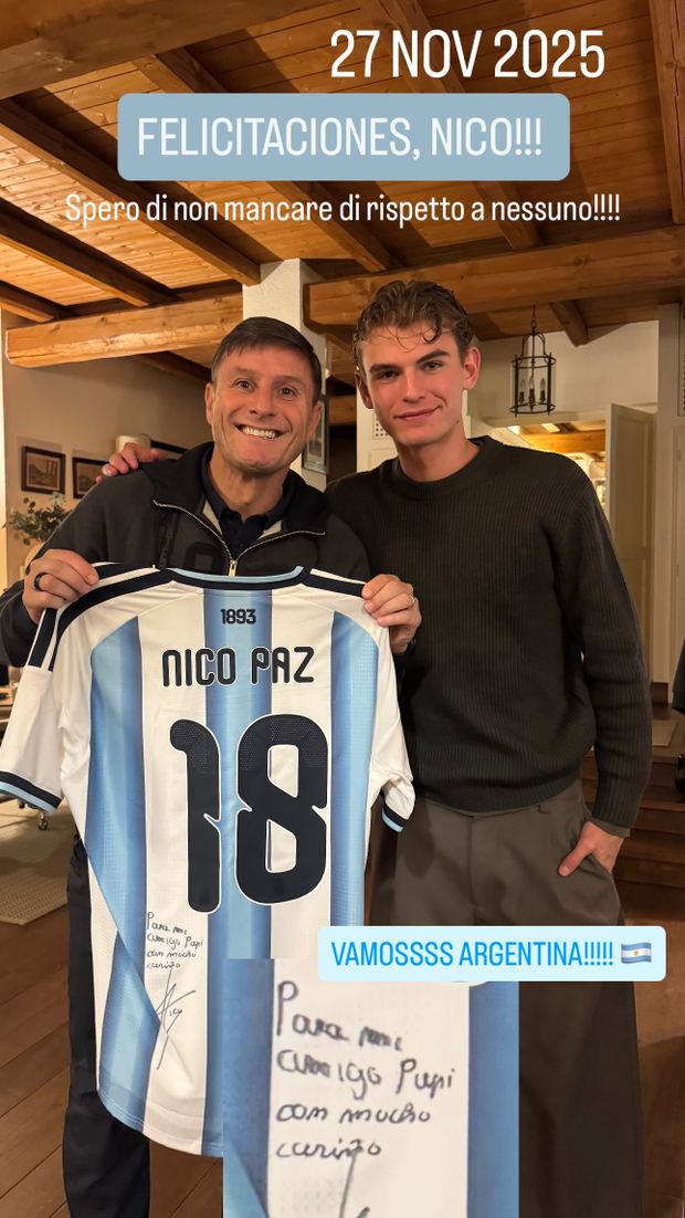 La moglie di Zanetti, la foto con Nico Paz e la frecciata…a Cesc Fabregas- immagine 3