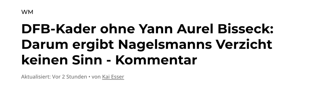 Bisseck, in Germania criticano Nagelsmann: “Esclusione senza senso. Non c’è dubbio che…”- immagine 2