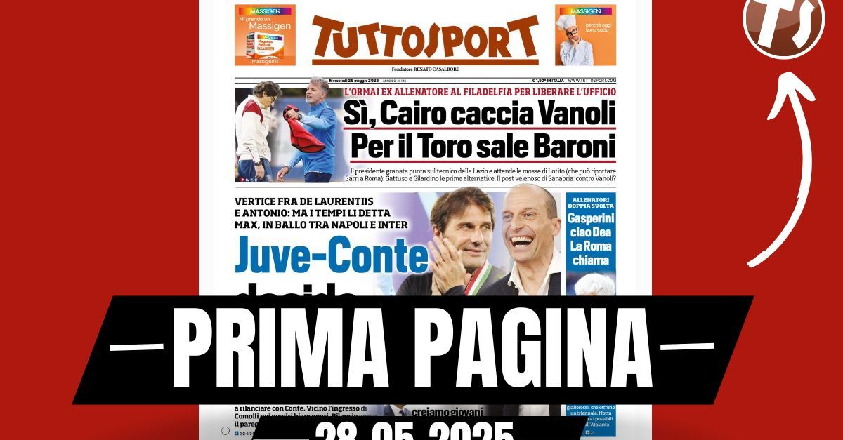 prima pagina tuttosport juventus conte decide allegri da Pianetamilan.it prima pagina tuttosport juventus conte decide allegri