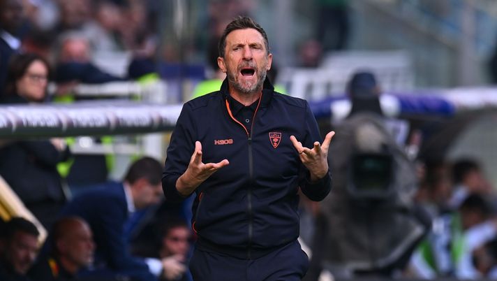 PARMA, ITALY - OCTOBER 04: Eusebio Di Francesco head coach of US Lecce during the Serie A match between Parma Calcio 1913 and US Lecce at Stadio Ennio Tardini on October 04, 2025 in Parma, Italy. (Photo by Alessandro Sabattini/Getty Images) Eusebio Di Francesco - Lecce