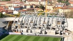 VIDEO – La nuova Curva Fiesole inizia a prendere forma: finito lo scheletro