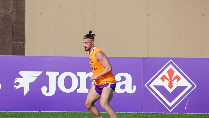 GERMOGLI PH: 13 LUGLIO 2026 BAGNO A RIPOLI ROCCO CCOMMISSO VIOLA PARK PRIMO ALLENAMENTO DEL RITIRO CON ALLENATORE GROSSO DELLA FIORENTINA NELLA FOTO Dragusin