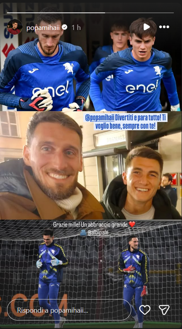 Popa dal Torino al Cluj, il saluto social di Paleari: “Divertiti e para tutto”- immagine 2