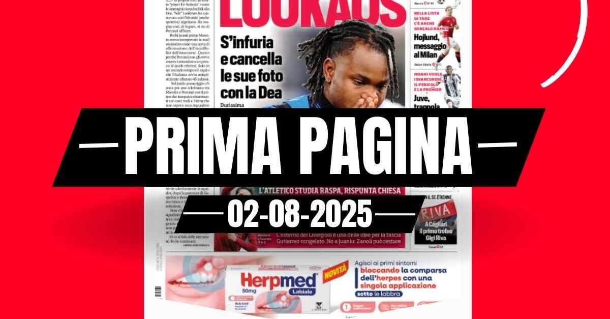 prima pagina corriere dello sport hojlund messaggio al milan
