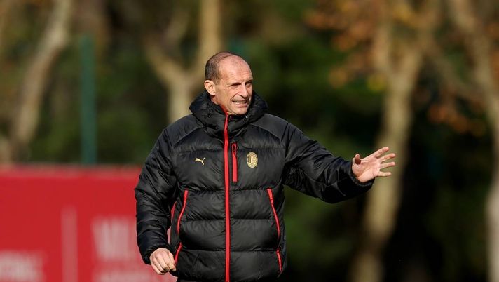 Massimiliano Allegri (allenatore AC Milan) | AC Milan News (Foto Getty Images) Milan-Sassuolo, probabili formazioni: Allegri ritrova Pulisic dal 1'. Jashari...