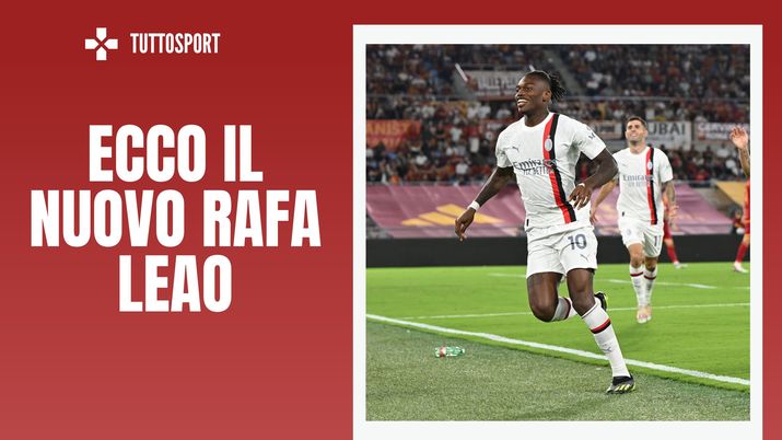 Rafael Leao AC Milan Roma-Milan 1-2 Serie A 2023-2024