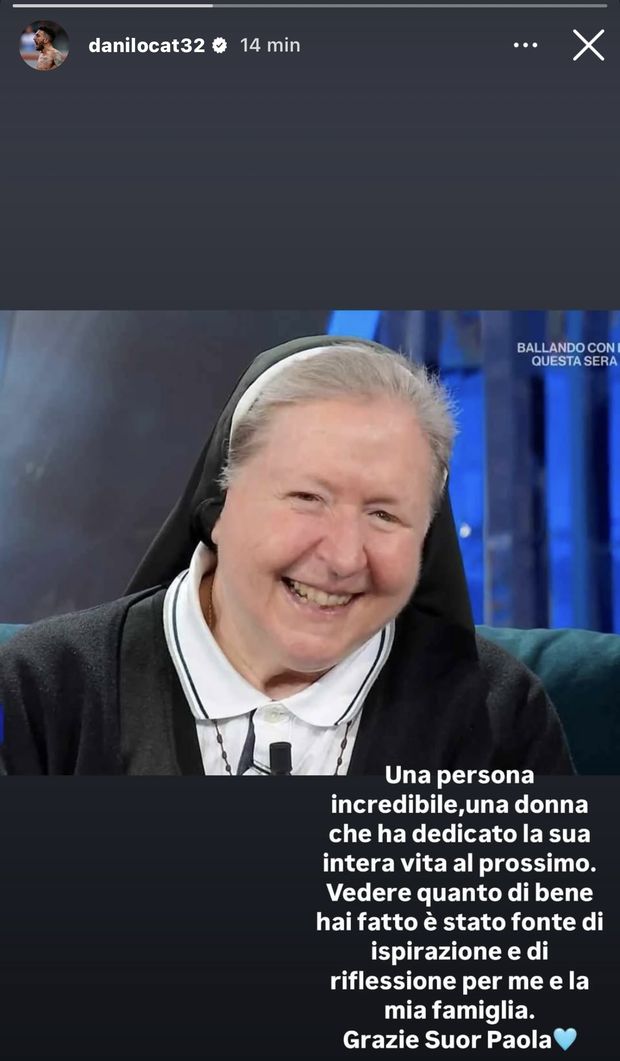 FOTO – Cataldi saluta Suor Paola: “Sei stata una grande fonte d’ispirazione”- immagine 2