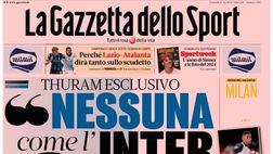 PRIMA PAGINA GAZZETTA DELLO SPORT: “Thuram esclusivo: Nessuna come l’Inter”