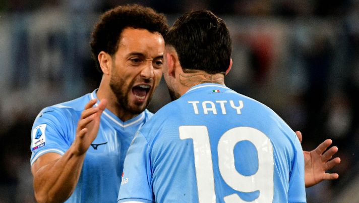 Felipe Anderson esulta dopo il gol
Campionato Serie A incontro Lazio v Salernitana allo stadio Olimpico di Roma.
Roma, 12 Aprile 2024
© Marco Rosi / Fotonotizia Lazio, la probabile formazione con Provedel: le ultime su Felipe e Castellanos - immagine 1