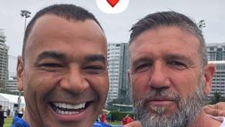 Roma, Candela e Cafu di nuovo insieme: “Grande partita come i vecchi tempi”